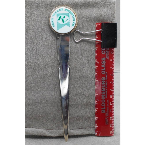 Penn Valley Printing Vintage Letter Opener Advertising w/Case Bucks County PA - Picture 2 of 5